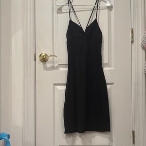 Elegant Black Strappy Dress - Gap